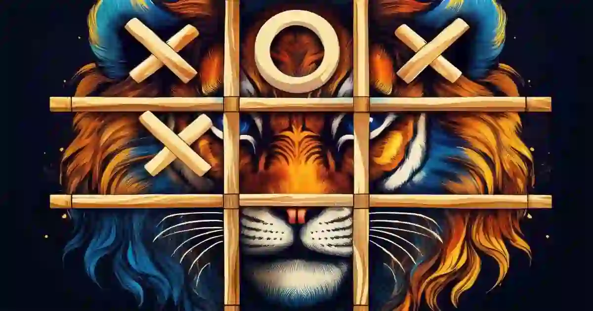 Lion and Tiger Tic Tac Toe Online Play: Poki Games